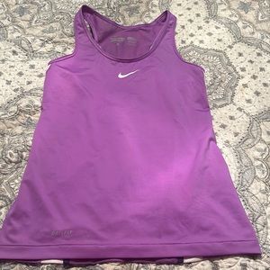 EUC Nike PRO COMBAT dri-fit fitted purple tank size XS